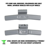 OEMTOOLS 23296 45 gm. EN Style Steel Wheel Weight - 1 Box of 25 Additional Image 1