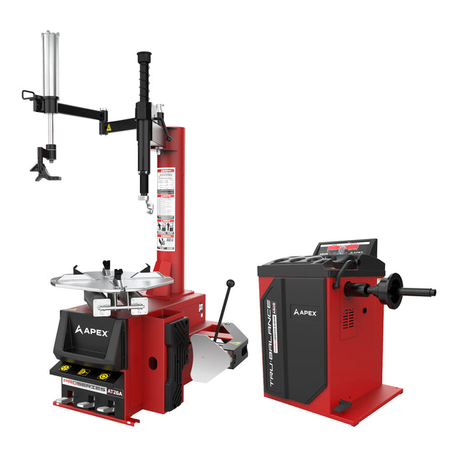Apex AT26A Tire Changer + AB28 Wheel Balancer Combo Main Image