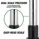 OEMTOOLS 25687 1/2in. Drive Click Style Torque Wrench (25-250 Ft/Lb.) Additional Image 3