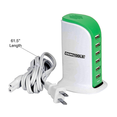 OEMTOOLS 24649 Smart 6 Port USB Charging Station Additional Image 6