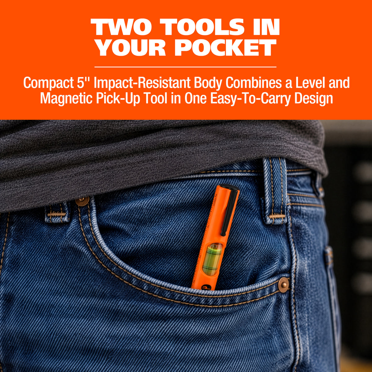 GreatNeck  75166 Magnetic Pocket Level and Pick-up Tool Additional Image 6