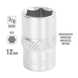 OEMTOOLS 22286 3/8 Inch Drive 6 Pt. Socket (12 mm) Additional Image 1