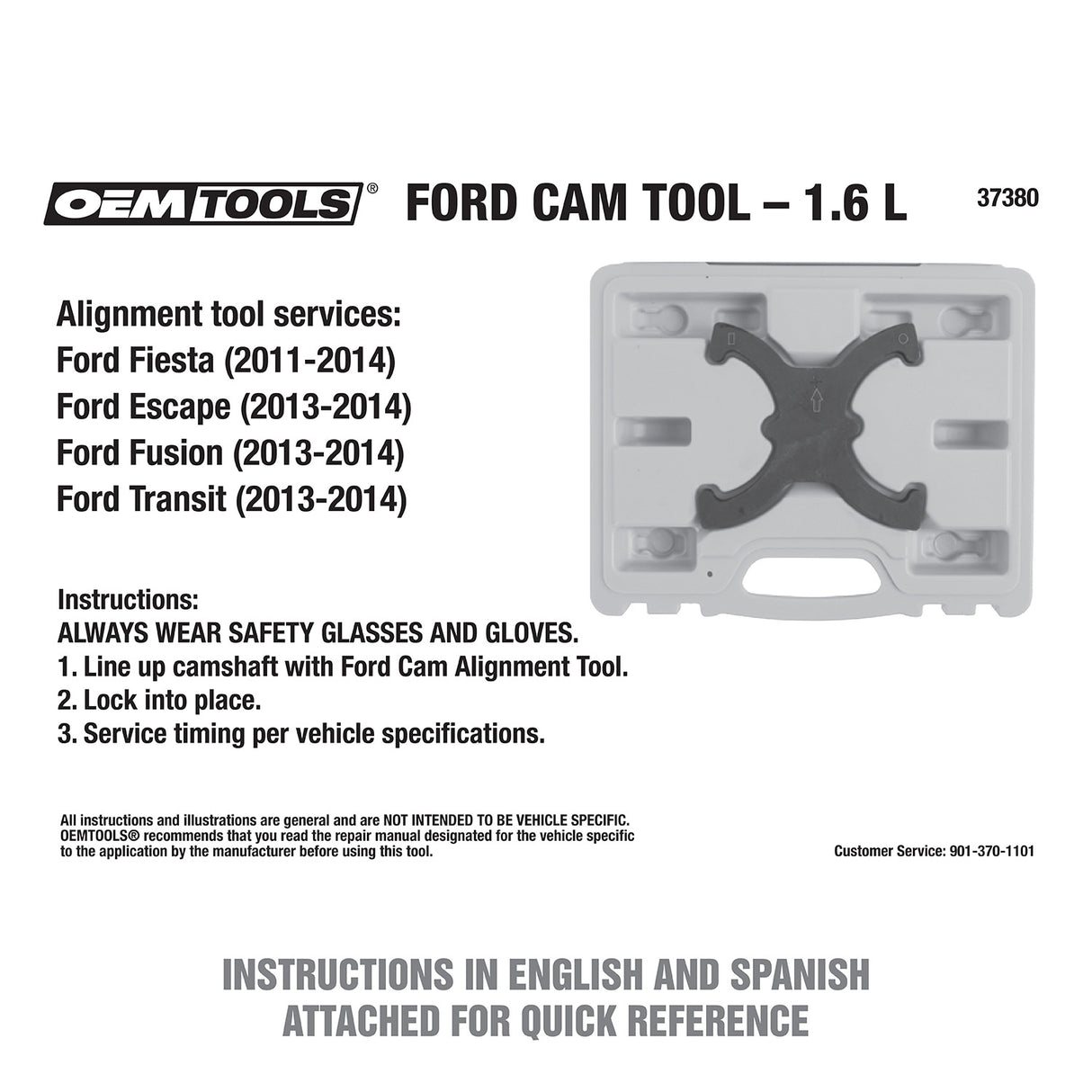 OEMTOOLS 37380 Ford Cam Tool - 1.6 L Additional Image 5