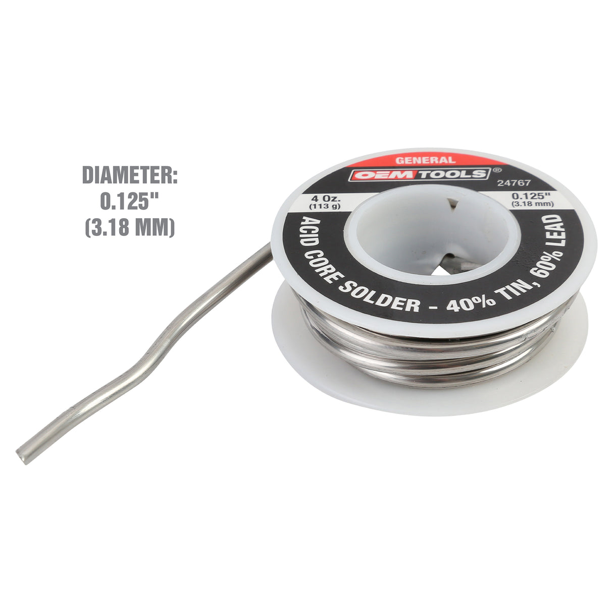 OEMTOOLS 24767 Acid Core Solder– 40% Tin, 60% Lead Additional Image 2