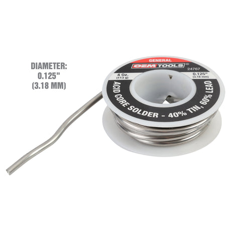 OEMTOOLS 24767 Acid Core Solder– 40% Tin, 60% Lead Additional Image 2