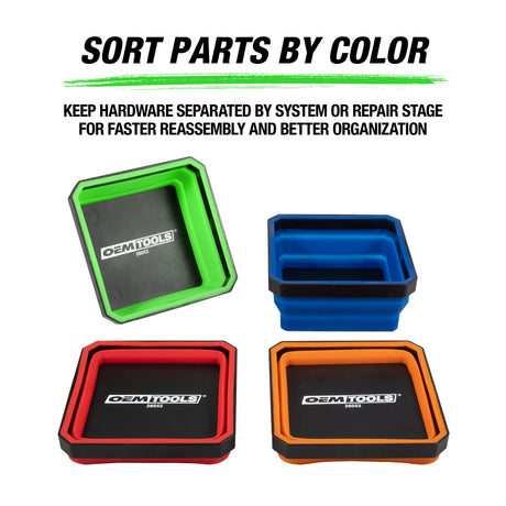 OEMTOOLS 26052 Magnetic Foldable Trays - 4 Pack Additional Image 4