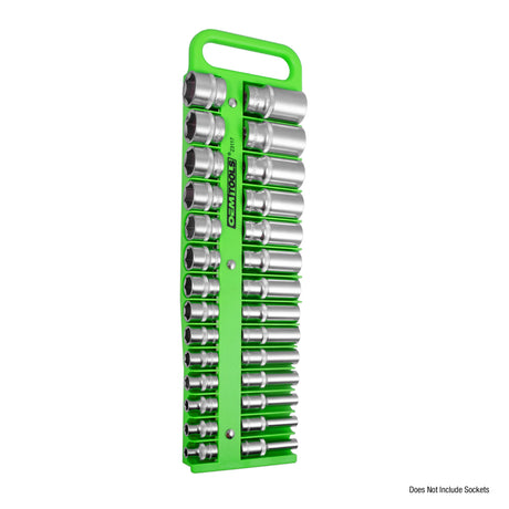 OEMTOOLS 23116 Portable Magnetic Socket Organizer 1/4in. Drive - Green Additional Image 1