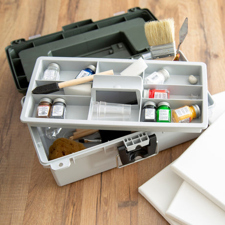 Sheffield 12670 13in. Tackle Box - Green/Gray Additional Image 7