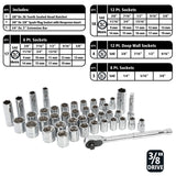 GreatNeck HC82U 82-Piece Multi-Drive Mechanic's Tool Set - SAE and Metric Additional Image 4