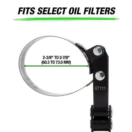 OEMTOOLS 87111 Professional Swivel Oil Filter Wrench (2-3/8in. - 2-7/8in.) Additional Image 1