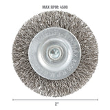 OEMTOOLS 26508 2in. Coarse Wire Wheel Brush Additional Image 2