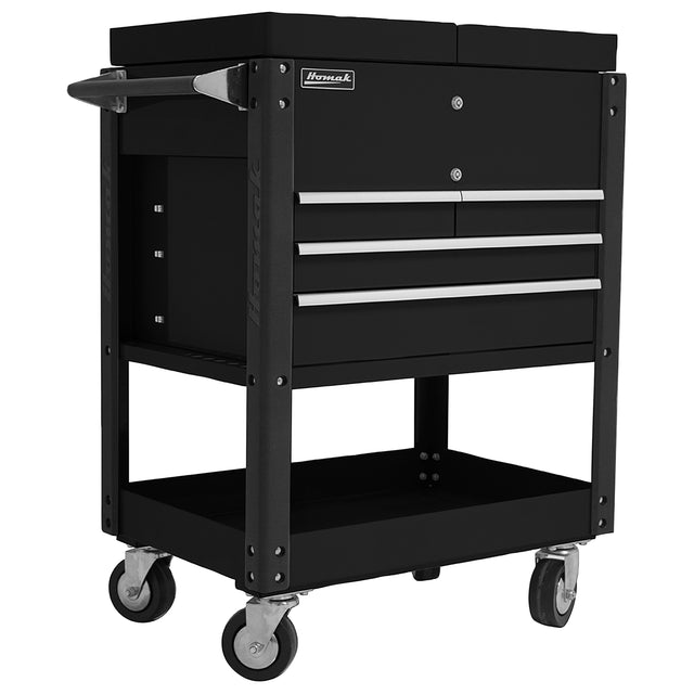 Homak 35in. 4 Drawer Slide Top Cart Main Image
