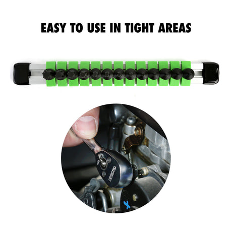 OEMTOOLS 24293 13 Piece 1/4in. Drive Stubby Star Socket Driver Set Additional Image 2