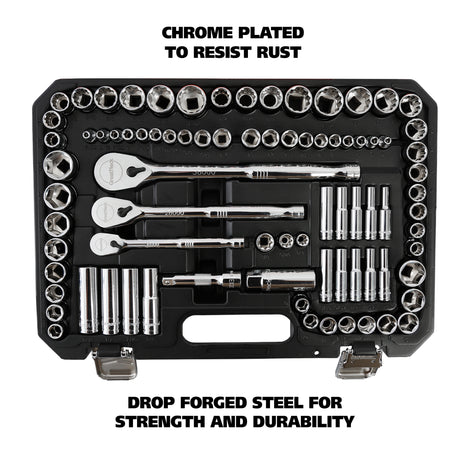GreatNeck HC82U 82-Piece Multi-Drive Mechanic's Tool Set - SAE and Metric Additional Image 2