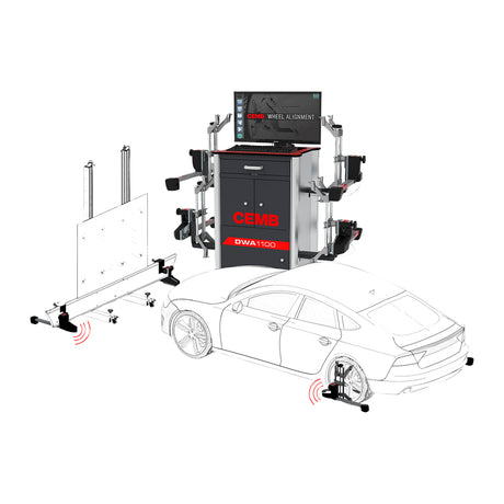CEMB DWA1100ADAS 8-Sensor Wireless CCD Wheel Alignment System With ADAS Calibration Assistance Aid Main Image