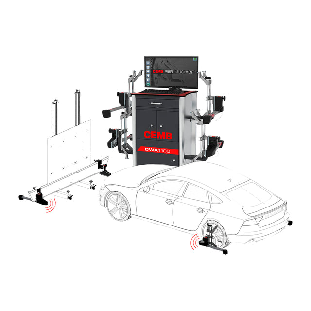 CEMB DWA1100ADAS 8-Sensor Wireless CCD Wheel Alignment System With ADAS Calibration Assistance Aid Main Image