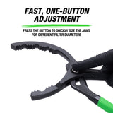 OEMTOOLS 87192 14in. Quick-Adjust Oil Filter Pliers Additional Image 1