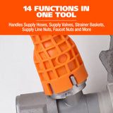 GreatNeck 74203 14-in-1 Multi-Functional Faucet Wrench Additional Image 2