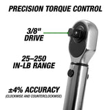 OEMTOOLS 25685 3/8in. Drive Click Style Torque Wrench (25-250 In/Lb.) Additional Image 1