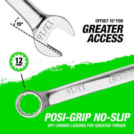 OEMTOOLS 22039 13/16 Inch Combination Wrench (SAE) Additional Image 3