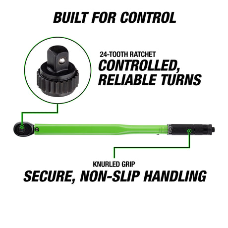 OEMTOOLS 25695 1/2in. Drive Torque Wrench (25-250 Ft/Lb.) Additional Image 4