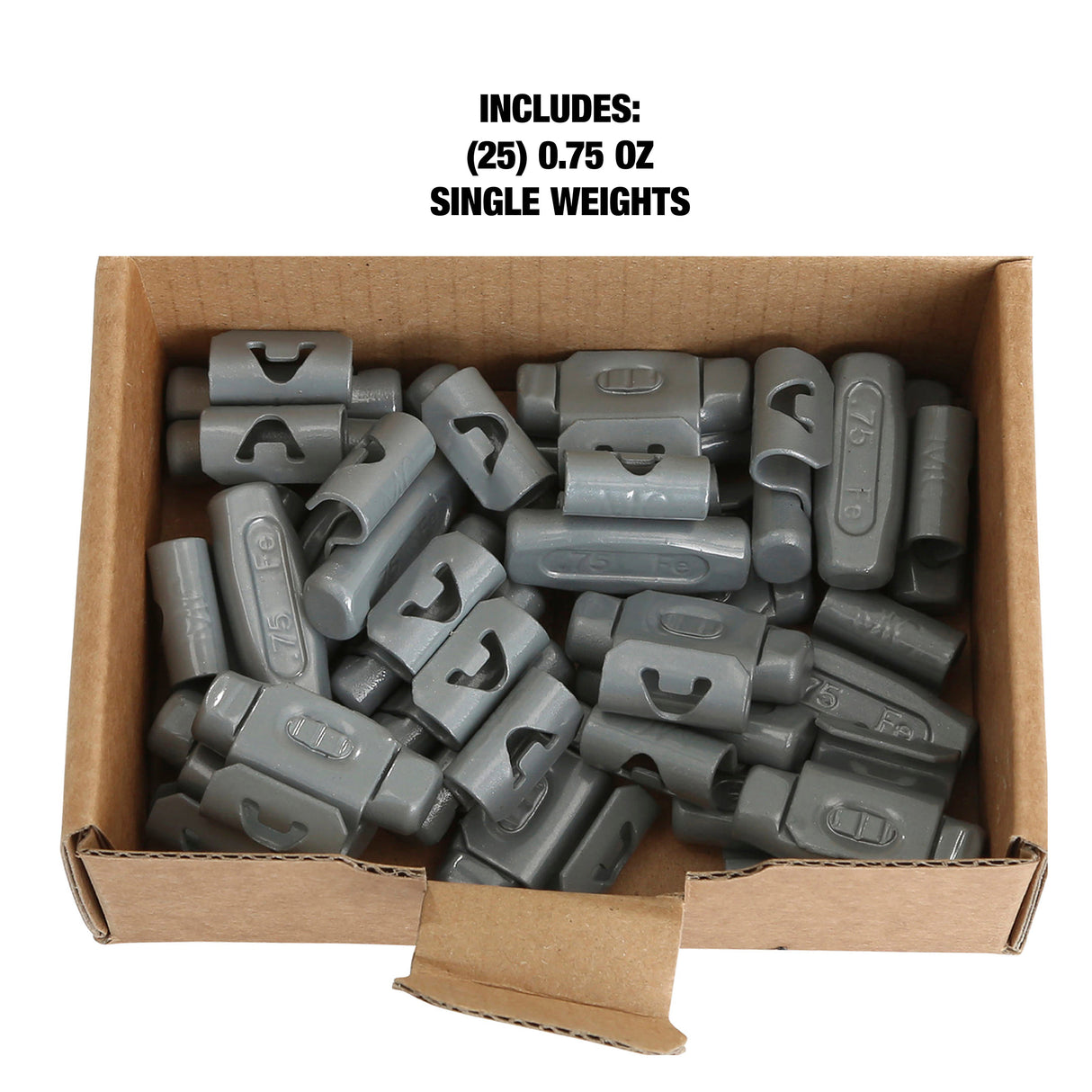 OEMTOOLS 23220 0.75 Oz. MC Style Steel Wheel Weight - 1 Box of 25 Additional Image 4