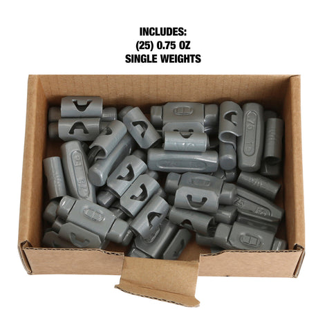 OEMTOOLS 23220 0.75 Oz. MC Style Steel Wheel Weight - 1 Box of 25 Additional Image 4
