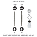 OEMTOOLS 22591 6-in-1 Screwdriver with Acetate Handle Additional Image 2