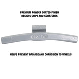OEMTOOLS 23308 60 gm. EN Style Steel Wheel Weight - 1 Box of 25 Additional Image 3