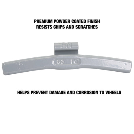 OEMTOOLS 23308 60 gm. EN Style Steel Wheel Weight - 1 Box of 25 Additional Image 3