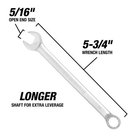 OEMTOOLS 22031 5/16 Inch Combination Wrench (SAE) Additional Image 2