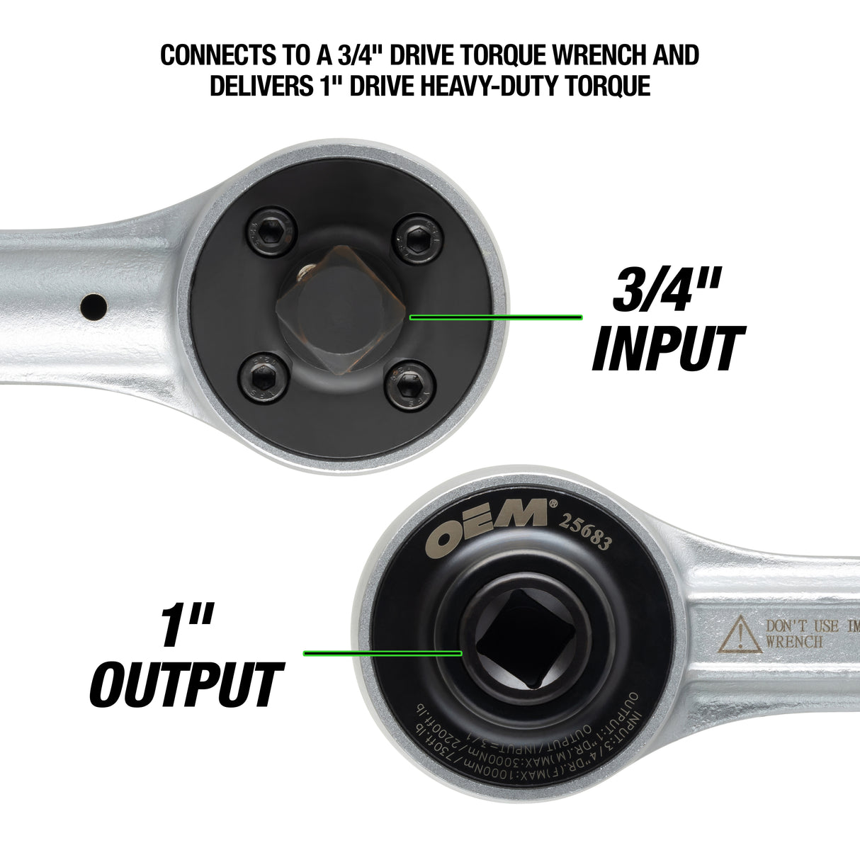 OEMTOOLS 25683 3/4in. Drive Torque Multiplier Additional Image 3