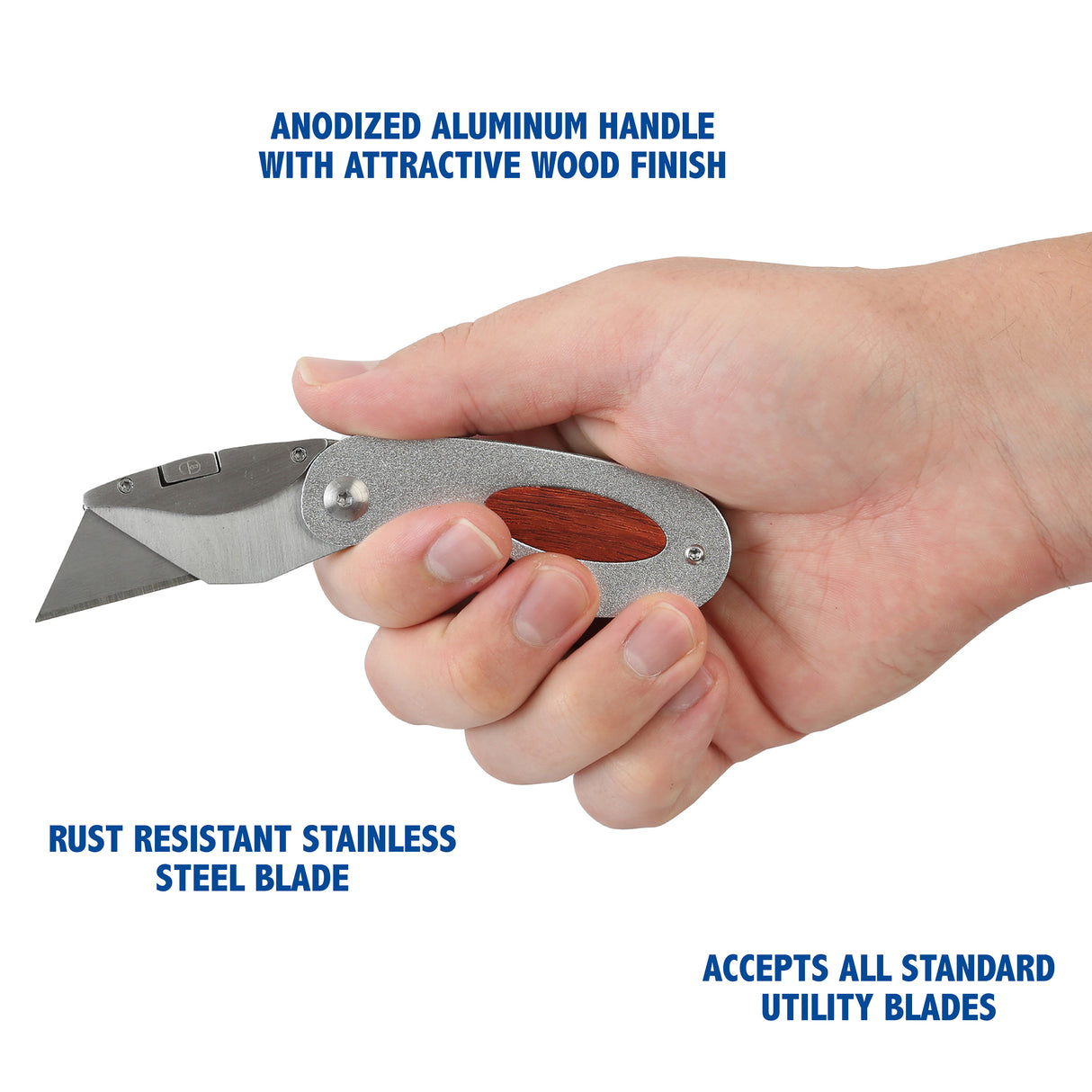 Sheffield 58132 Elliptic Folding Lock Back® Utility Knife Additional Image 5