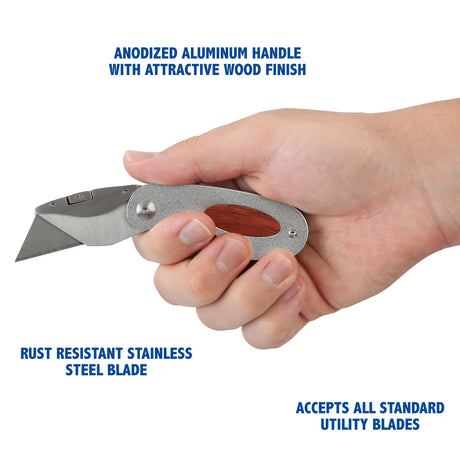 Sheffield 58132 Elliptic Folding Lock Back® Utility Knife Additional Image 5