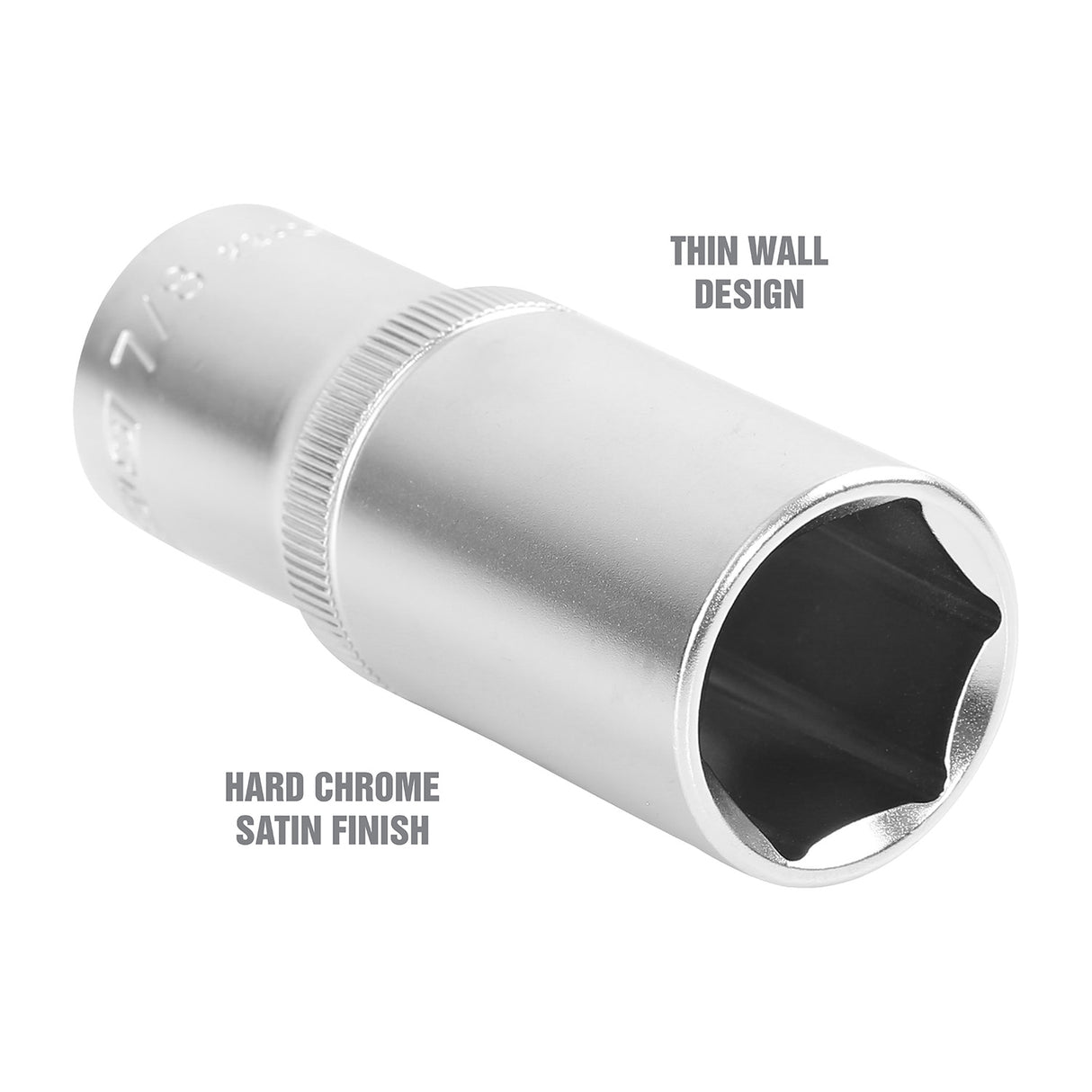 OEMTOOLS 22426 1/2 Inch Drive 6 Pt. Deep Wall Socket (7/8 Inch) Additional Image 2