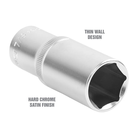 OEMTOOLS 22426 1/2 Inch Drive 6 Pt. Deep Wall Socket (7/8 Inch) Additional Image 2