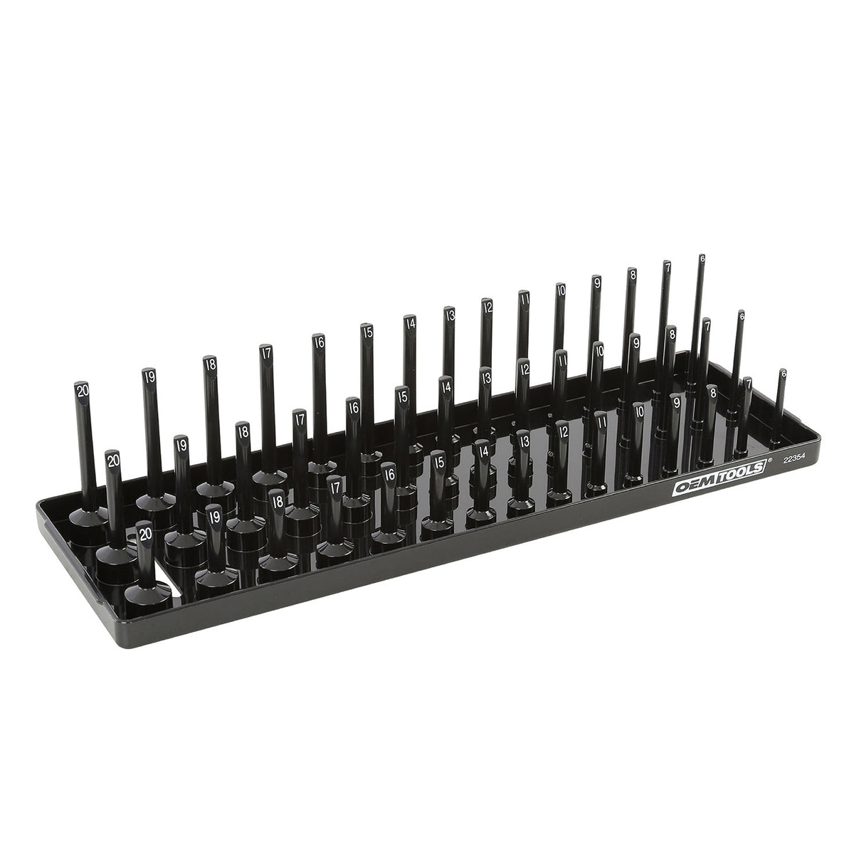 OEMTOOLS 22354 3 Post Socket Tray - 3/8in. Drive (Metric) Main Image