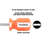 GreatNeck 73020 1/4 x 1.5 Inch Slotted Square Shank Stubby Screwdriver Additional Image 4