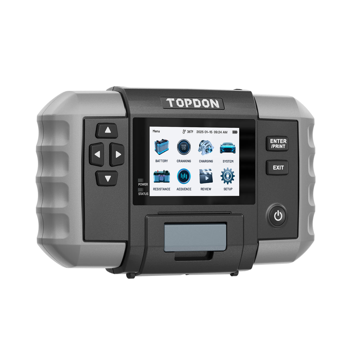TOPDON BT600PLUS Battery Tester With Printer Additional Image 2