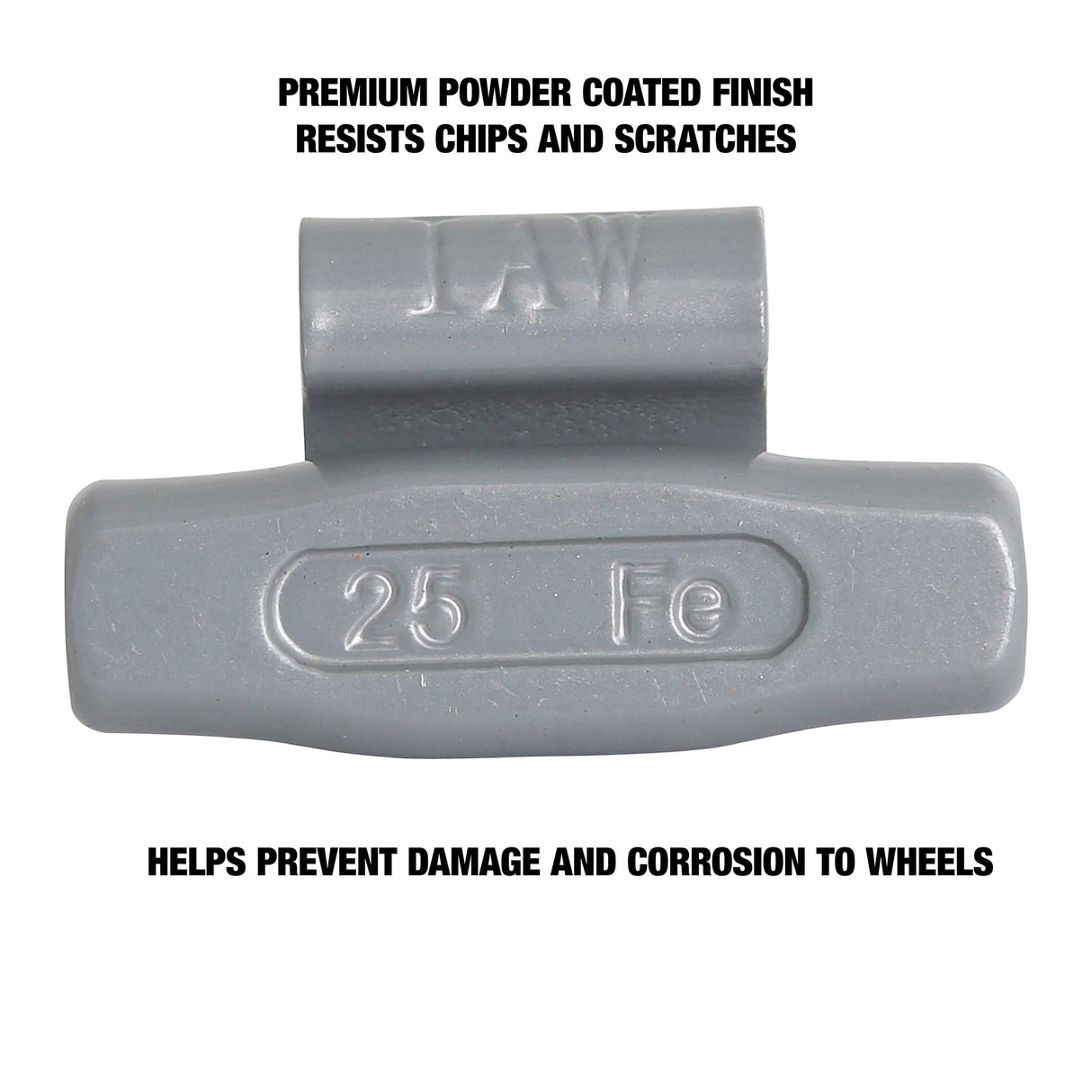 OEMTOOLS 23273 25 gm. IW Style Steel Wheel Weight - 1 Box of 25 Additional Image 3