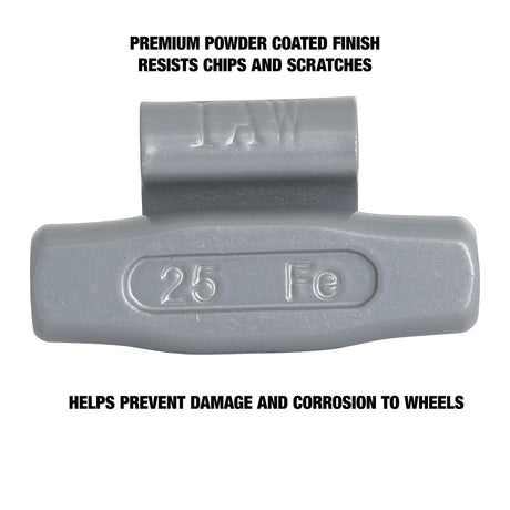 OEMTOOLS 23273 25 gm. IW Style Steel Wheel Weight - 1 Box of 25 Additional Image 3