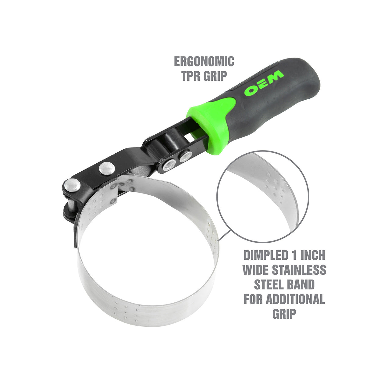 OEMTOOLS 25370 Swivel Oil Filter Wrench (2-3/4in. to 3-1/4in.) Additional Image 2