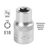 OEMTOOLS 22805 E10 3/8 Inch Drive External Star Socket Additional Image 1