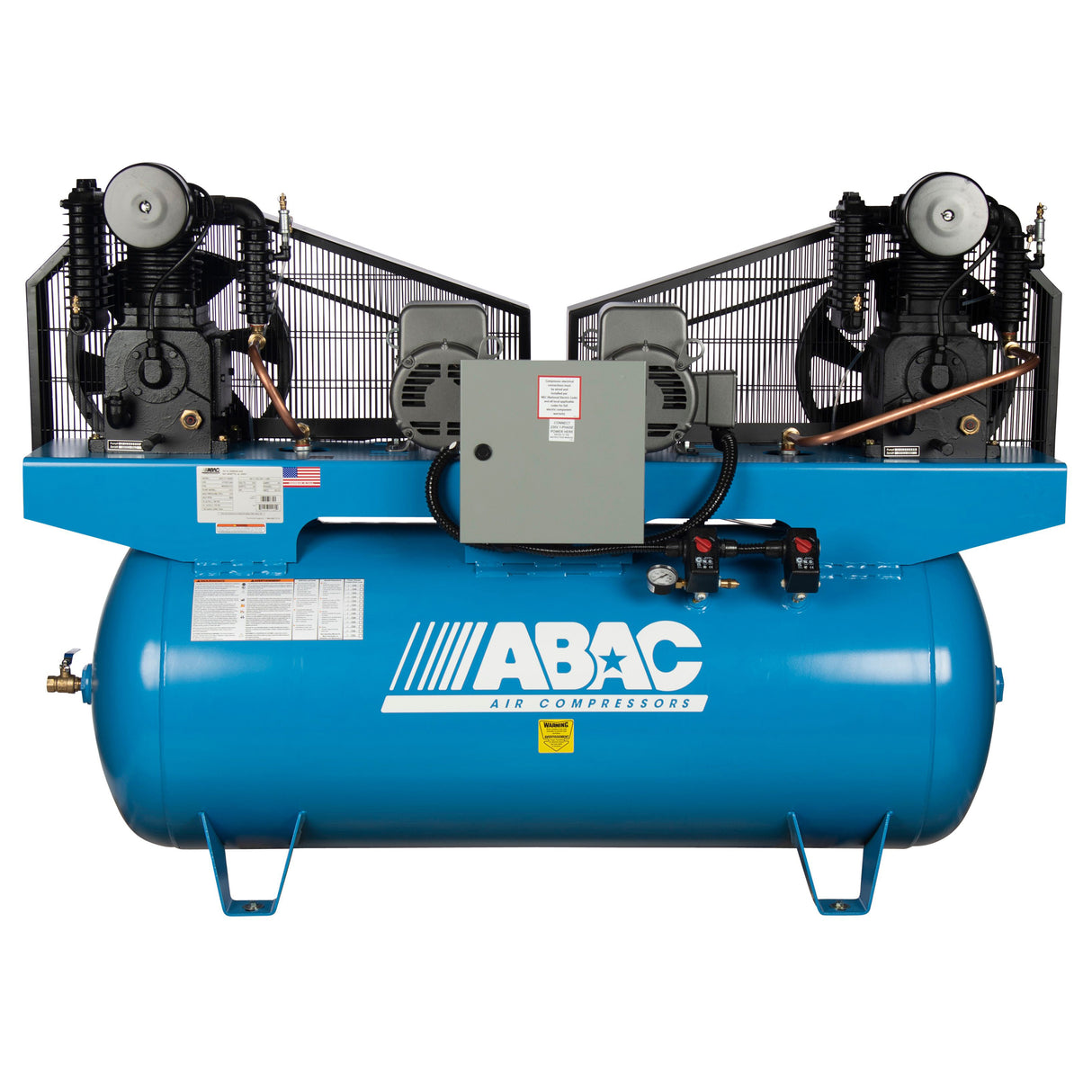 ABAC ABC7-43120HD 7.5 HP Duplex 2x7.5 460V 3Ph Air Compressor Main Image