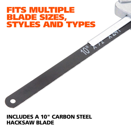 GreatNeck 80070 Adjustable Close Quarter Hacksaw (10-Inch) Additional Image 3