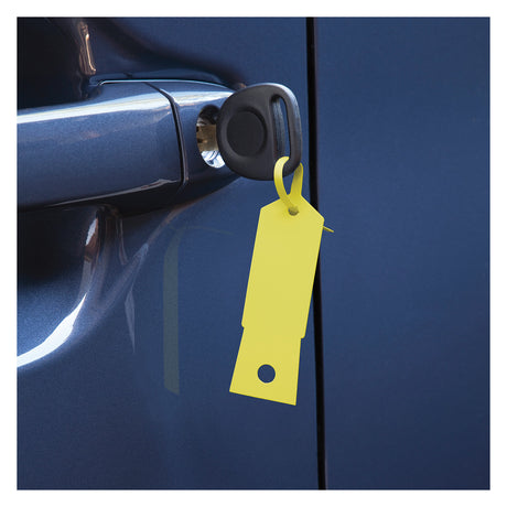 Slip-Grip SNGFBP993324 Yellow Plastic Key Tag (1,000/Pkg) Main Image