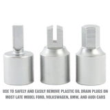 OEMTOOLS 25098 Plastic Oil Drain Plug Removal Set Additional Image 2