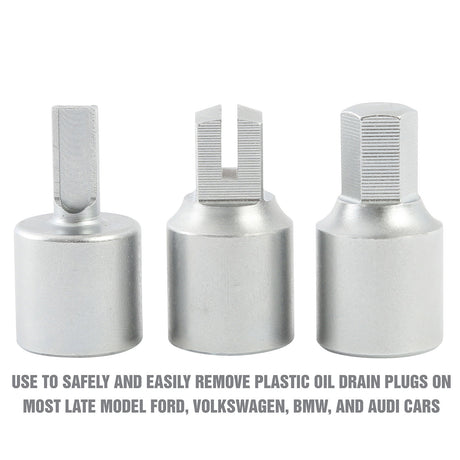 OEMTOOLS 25098 Plastic Oil Drain Plug Removal Set Additional Image 2