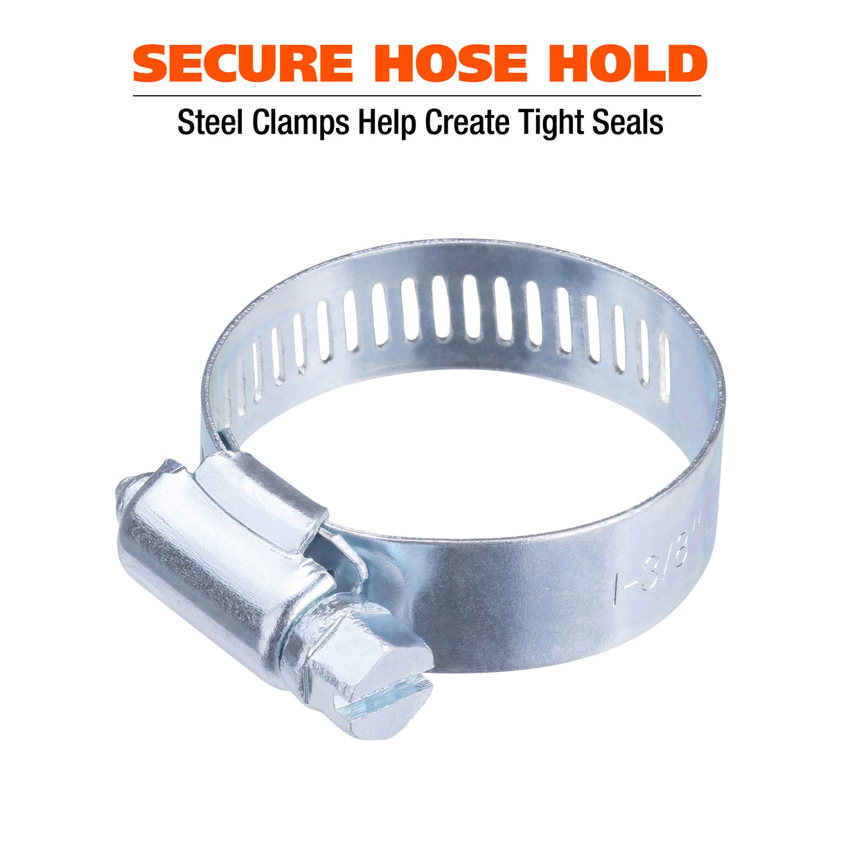 GreatNeck 68228 40-Piece Steel Hose Clamp Assortment Additional Image 1