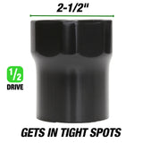 OEMTOOLS 25243 2-1/2 Inch Rounded Axle Locknut Socket Additional Image 4